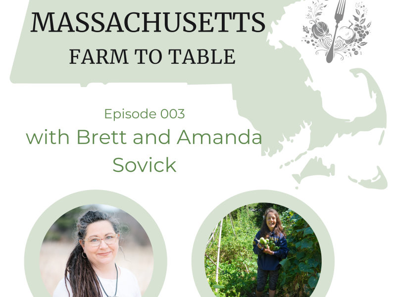 Massachusetts Farm to Table Podcast Amanda and Brett Sovick DeLorenzo Farm